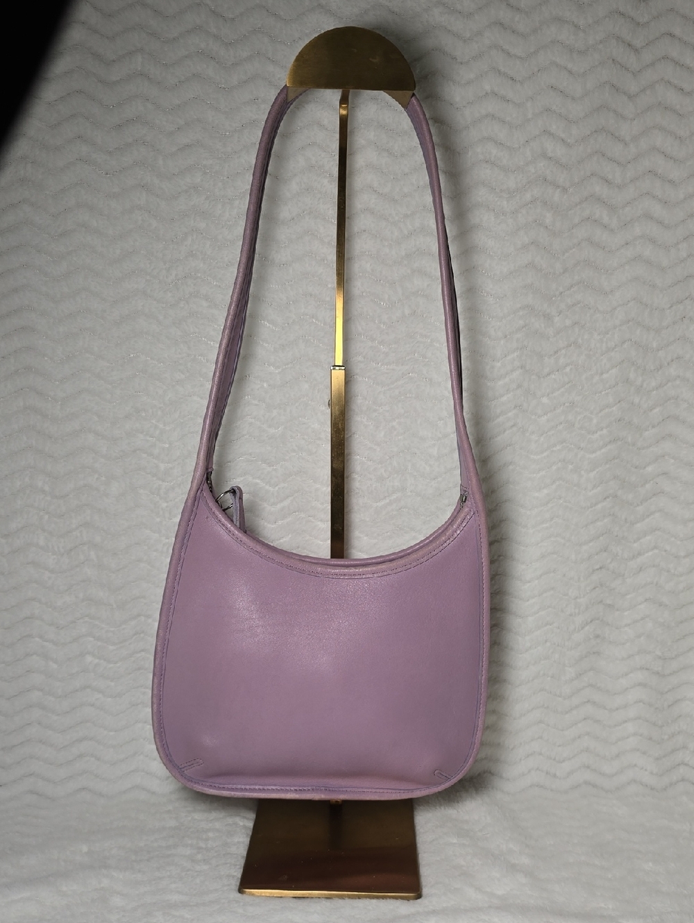 Coach 9020 Mini Vintage Lavender Ergo Leather  Shoulder Hobo Bag Rare